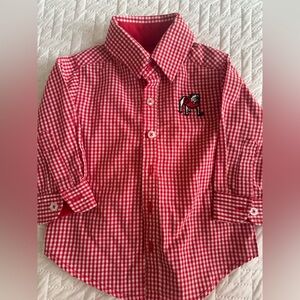 UGA boys button up 12M - EUC